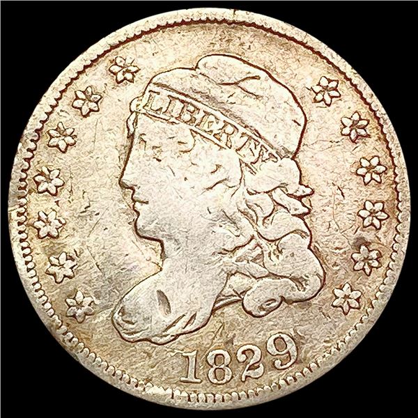 1829 Capped Bust Half Dime NICELY CIRCULATED