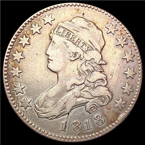 1818 Capped Bust Quarter NEARLY UNCIRCULATED