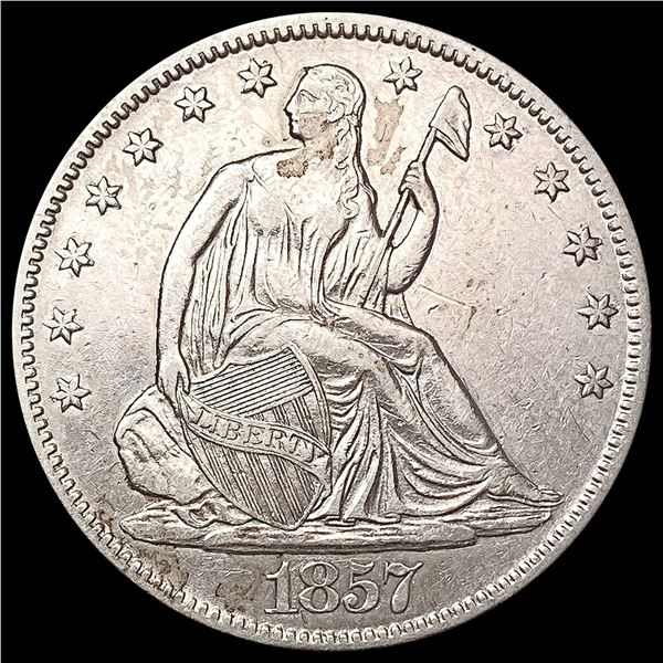 1857-O Seated Liberty Half Dollar CLOSELY UNCIRCULATED