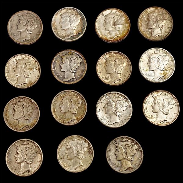[15] 1927-1945 Mercury Dime HIGH GRADE
