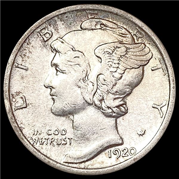 1920-D Mercury Dime CLOSELY UNCIRCULATED