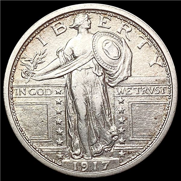 1917-S T1 FH Standing Liberty Quarter CHOICE BU