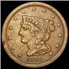 1850 Braided Hair Half Cent LIGHTLY CIRCULATED