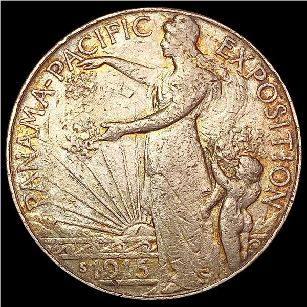 1915-S Panama-Pacific Half Dollar NEARLY UNCIRCULATED