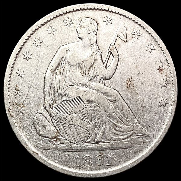 1861-O Seated Liberty Half Dollar NEARLY UNCIRCULATED