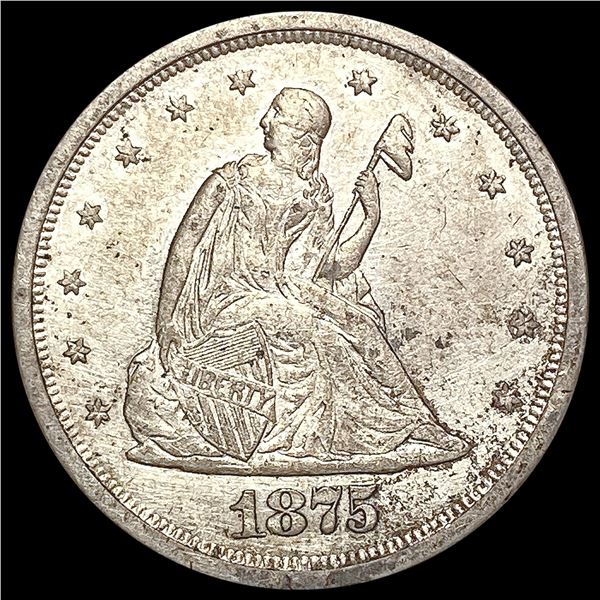1875-S Twenty Cent Piece CHOICE AU