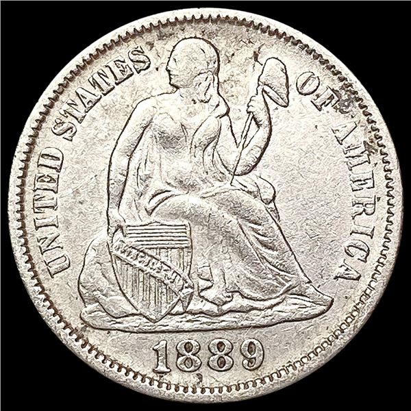 1889 Seated Liberty Dime CLOSELY UNCIRCULATED