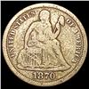 Image 1 : 1870 Seated Liberty Dime LIGHTLY CIRCULATED