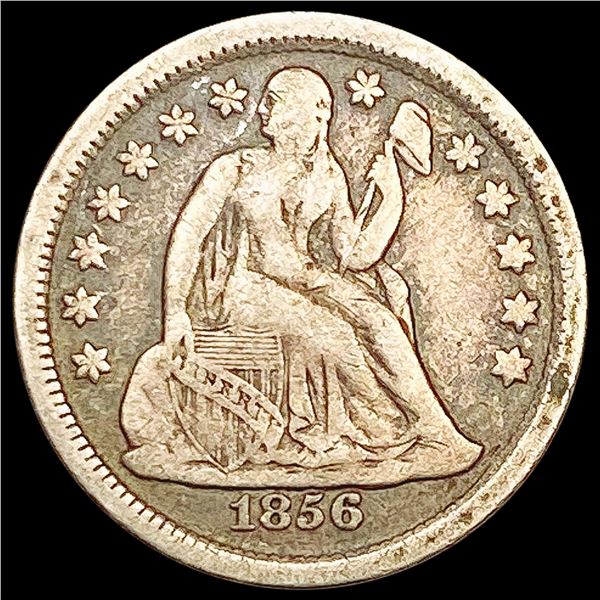 1856 Seated Liberty Dime LIGHTLY CIRCULATED