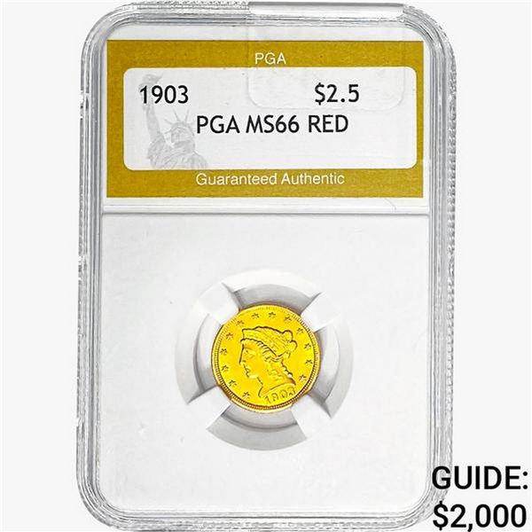 1903 $2.50 Gold Quarter Eagle PGA MS63