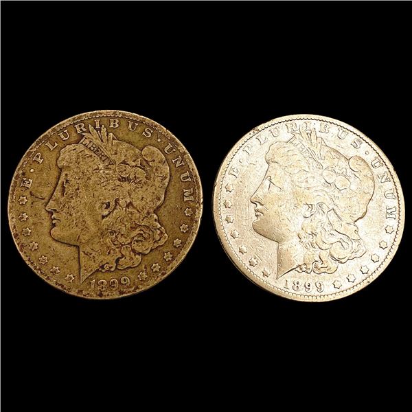 [2] 1899 Morgan Silver Dollar CLOSELY UNCIRCULATED