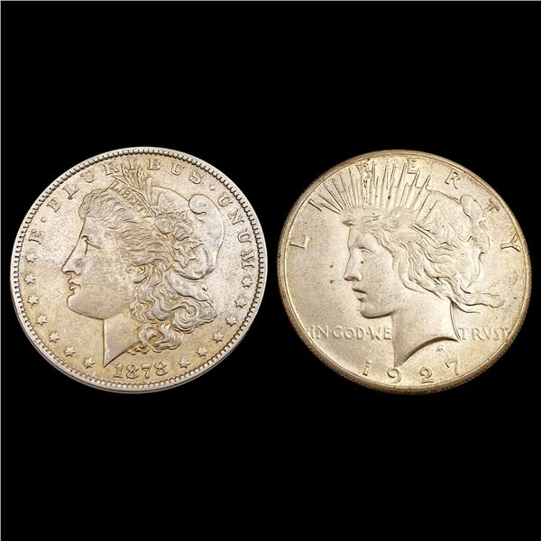 [2] 1878&1927 U.S. Silver Dollars UNCIRCULATED