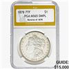 Image 1 : 1878 REV 78 Morgan Silver Dollar PGA MS65 DMPL