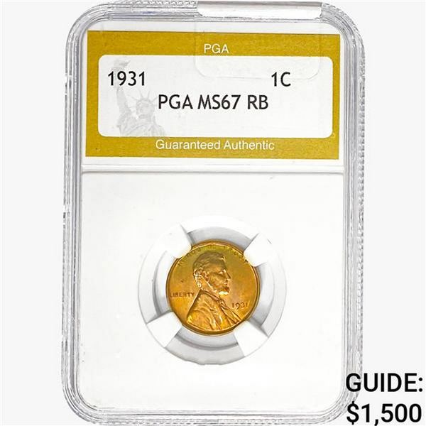 1931 Wheat Cent PGA MS67 RB