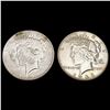 Image 1 : [2] 1927&1935 Silver Peace Dollar CLOSELY UNCIRCULATED