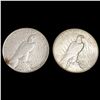Image 2 : [2] 1927&1935 Silver Peace Dollar CLOSELY UNCIRCULATED