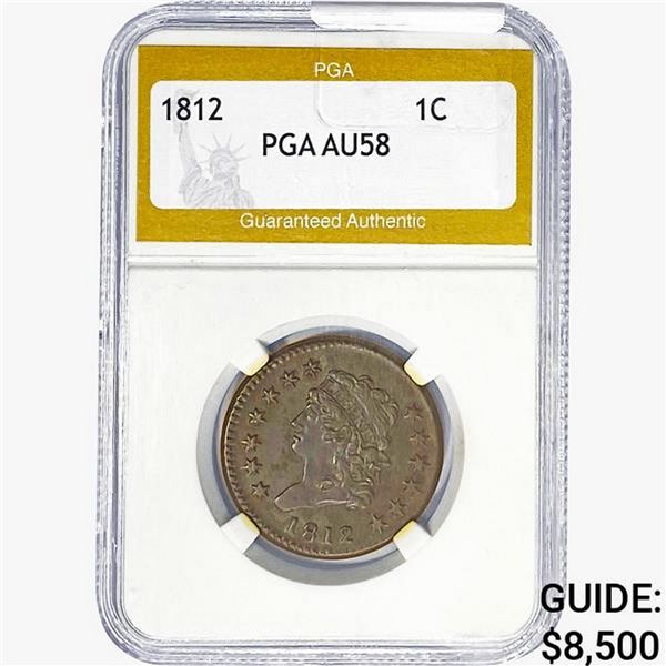 1812 Classic Head Large Cent PGA AU58