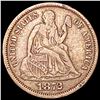 Image 1 : 1872 Seated Liberty Dime LIGHTLY CIRCULATED