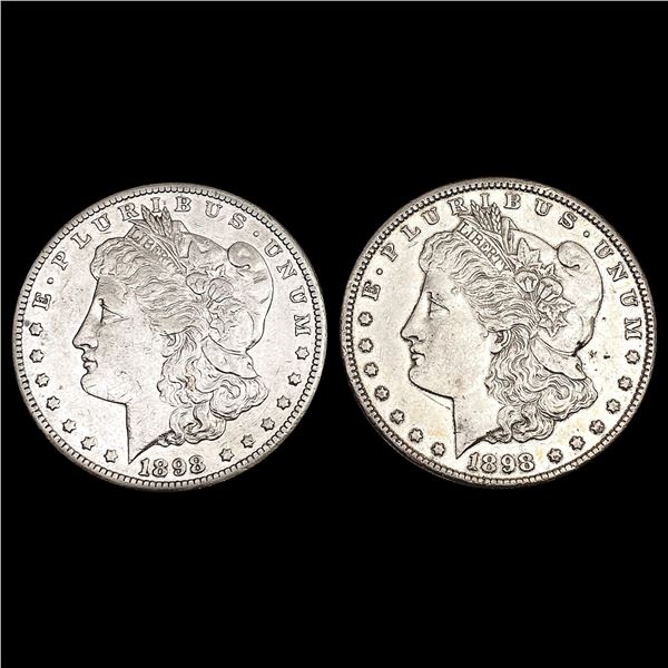 [2] 1898-S Morgan Silver Dollar CLOSELY UNCIRCULATED