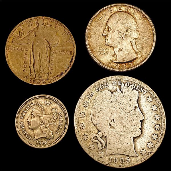 [4] 1865-1932 Varied U.S. Silver Coinage HIGH GRADE