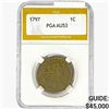 1797 Draped Bust Large Cent PGA AU53