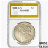 1882-O/S Morgan Silver Dollar PGA MS63