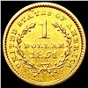 Image 2 : 1851 Rare Gold Dollar CLOSELY UNCIRCULATED