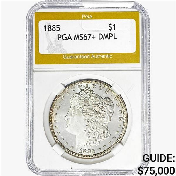 1885 Morgan Silver Dollar PGA MS67+ DMPL