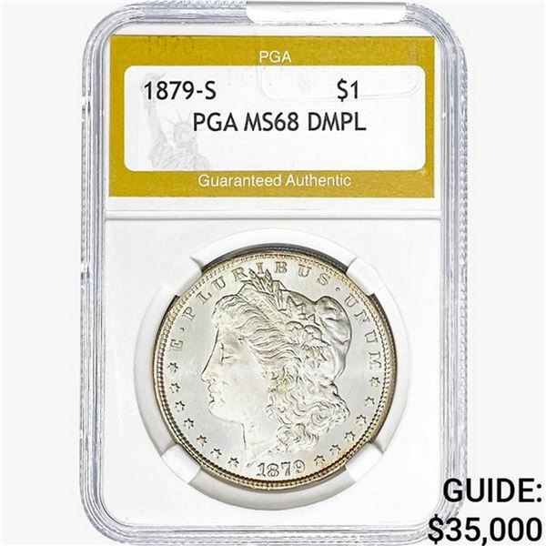 1879-S Morgan Silver Dollar PGA MS68 DMPL