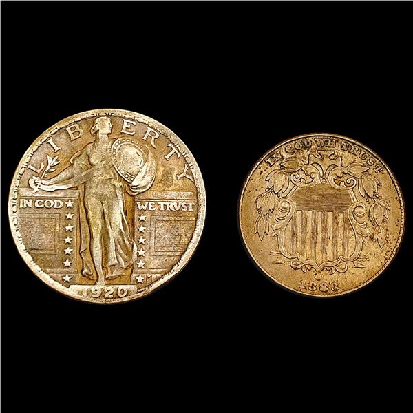 [2] 1883&1920 Varied Silver Coinage CLOSELY UNCIRCULATED