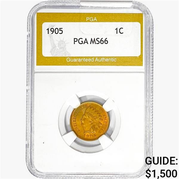 1905 Indian Head Cent PGA MS66