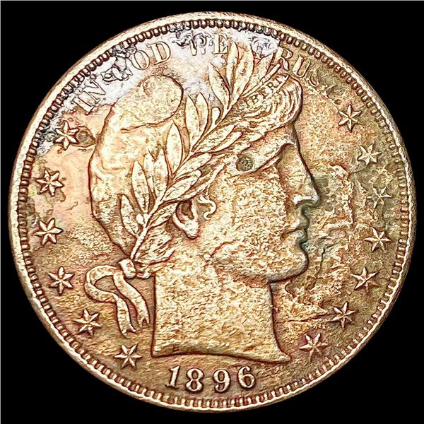 1896-S Barber Half Dollar NEARLY UNCIRCULATED