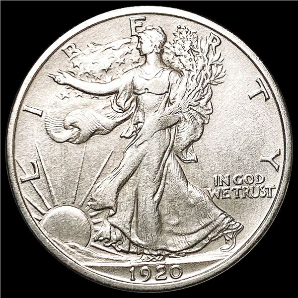1920-D Walking Liberty Half Dollar CHOICE AU
