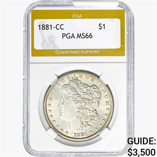 1881-CC Morgan Silver Dollar PGA MS66