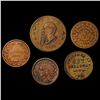 Image 1 : 1863 Civil War Tokens Lot [5 Coins] HIGH GRADE