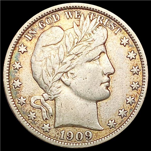 1909-S Barber Half Dollar CLOSELY UNCIRCULATED