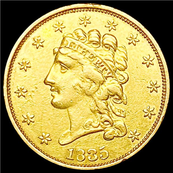 1835 $2.50 Gold Quarter Eagle CLOSELY UNCIRCULATED