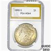 1890-S Morgan Silver Dollar PGA MS64