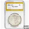 1882-O/S Morgan Silver Dollar PGA MS64