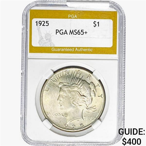 1925 Silver Peace Dollar PGA MS65+
