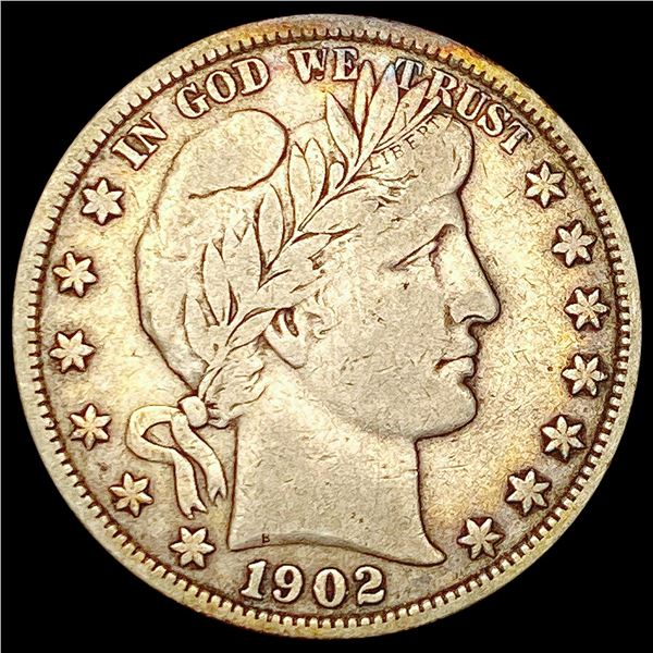 1902 Barber Half Dollar LIGHTLY CIRCULATED