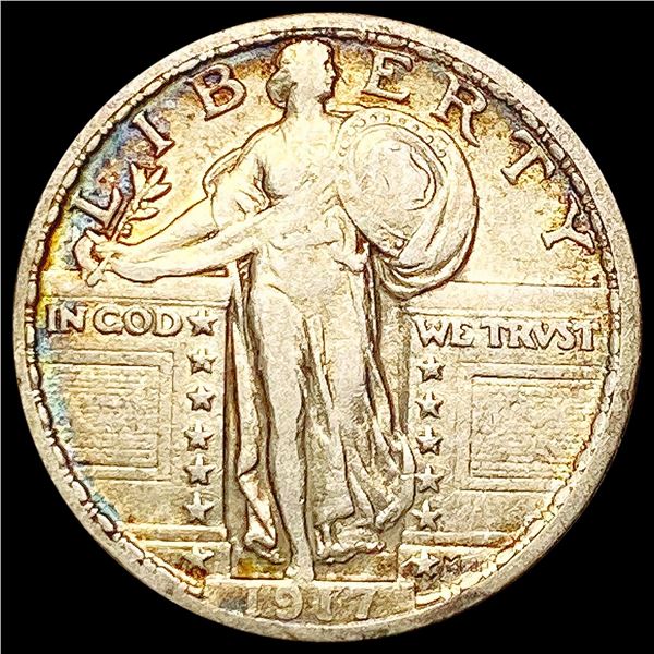 1917 T2 Standing Liberty Quarter NEARLY UNCIRCULATED