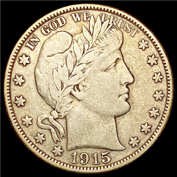 1915-D Barber Half Dollar NICELY CIRCULATED