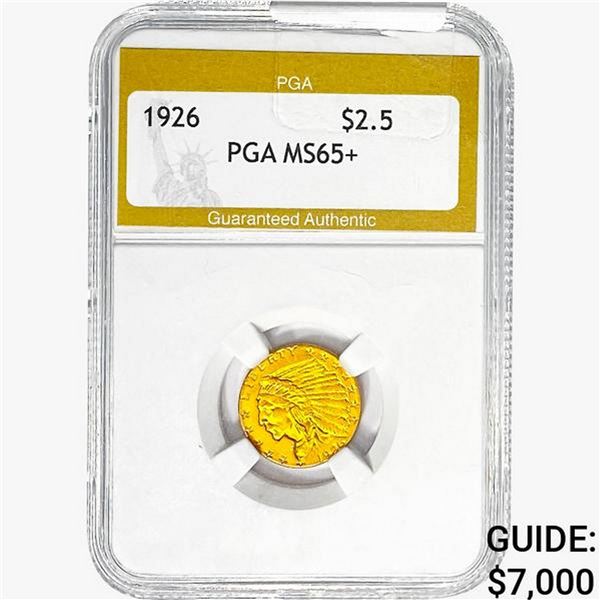 1926 $2.50 Gold Quarter Eagle PGA MS65+