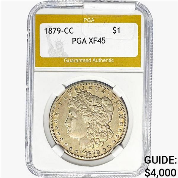 1879-CC Morgan Silver Dollar PGA XF45