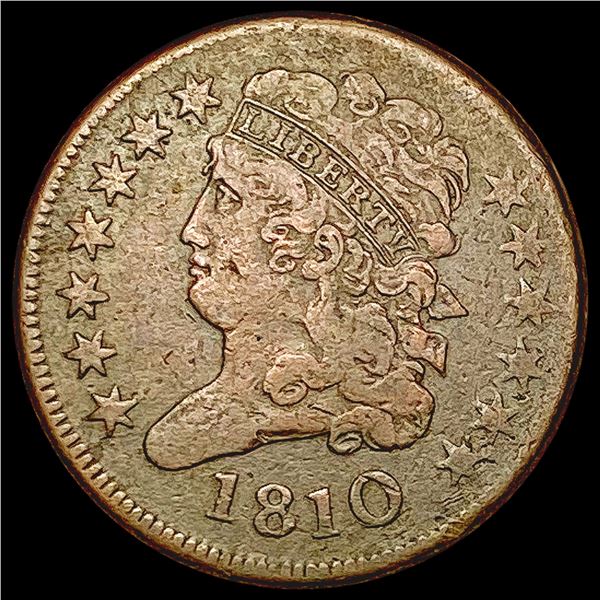 1810 Classic Head Half Cent NEARLY UNCIRCULATED