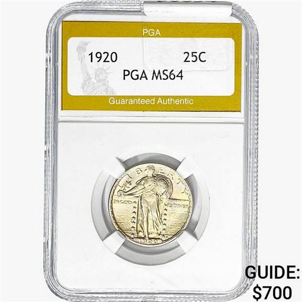 1920 Standing Liberty Quarter PGA MS64