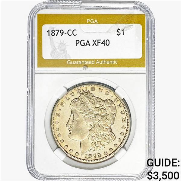 1879-CC Morgan Silver Dollar PGA XF40
