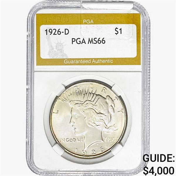 1926-D Silver Peace Dollar PGA MS66