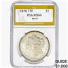 Image 1 : 1878 REV 78 Morgan Silver Dollar PGA MS64+
